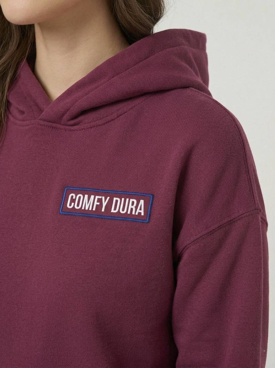 Comfy Dura The Maroon Signature Heavyweight Hoodie - Maroon Hoodie Heavyweight Cotton Oversized Hoodie